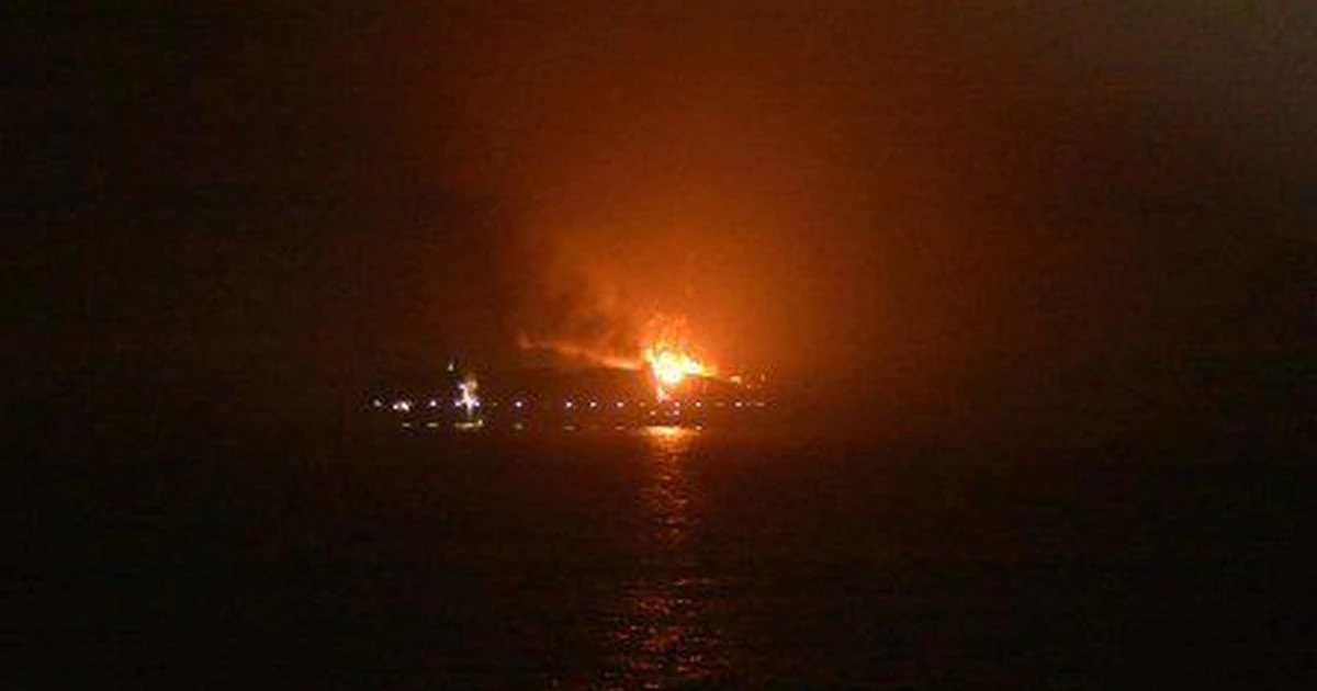 Φλέγεται τουρκικό φορτηγό πλοίο με 20 τόνους ντίζελ ανοιχτά από το ακρωτήριο Ταίναρο